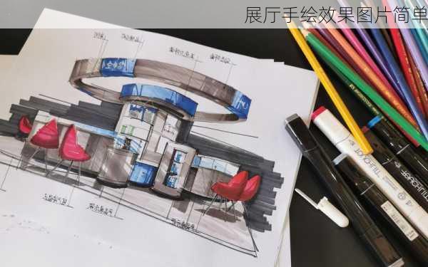 展厅手绘效果图片简单