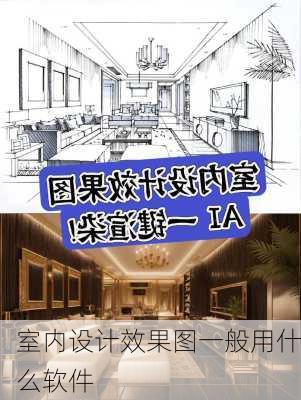 室内设计效果图一般用什么软件