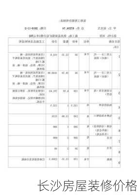 长沙房屋装修价格