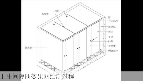 卫生间隔断效果图绘制过程