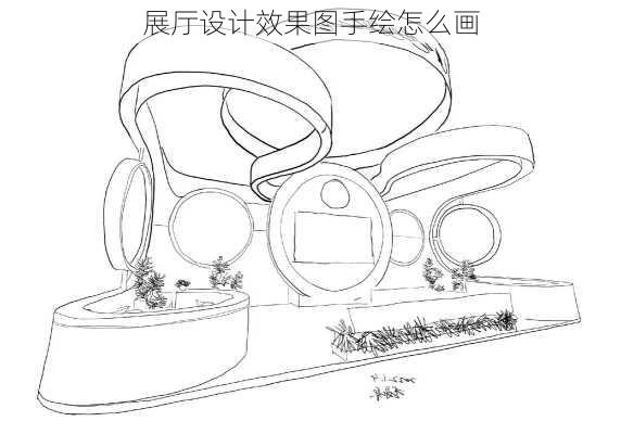 展厅设计效果图手绘怎么画