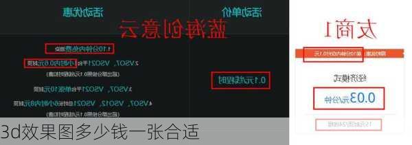 3d效果图多少钱一张合适