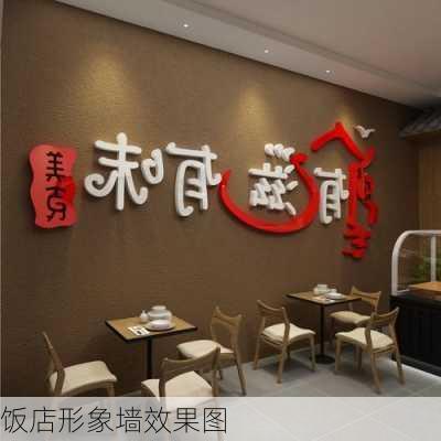 饭店形象墙效果图